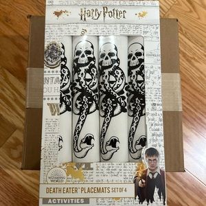 Harry Potter Death Eater Placemats, Set of 4, Brand New never opened